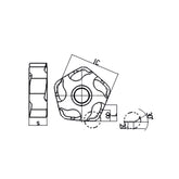 Milling inserts PNEG110512L/R-CF/CM/CR - Makotools Industrial Supply Tools for Metal Cutting